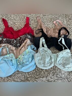 Lot of 6 Prima Donna 1 Wacoal 36H, 36I, 36G, 34I